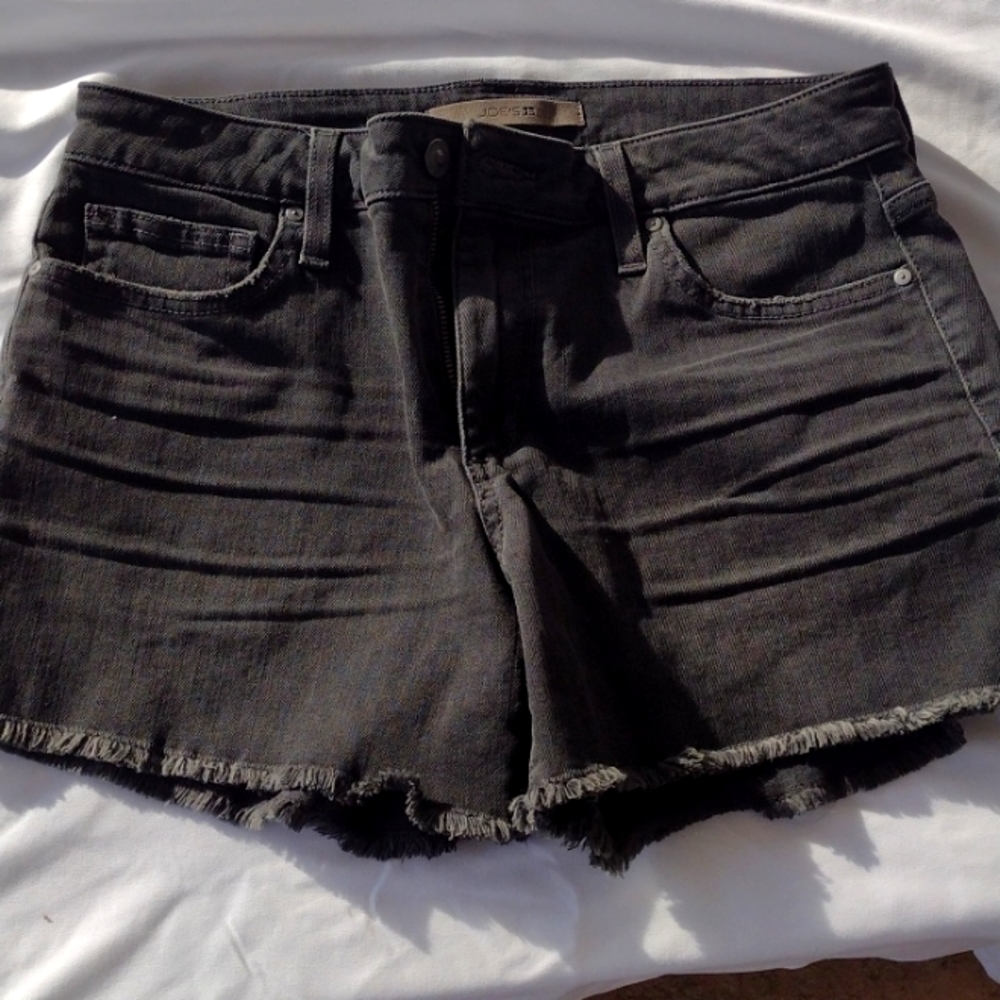 Joes Jeans Black Fray Bottom Thadine Shorts New without Tags